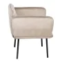 Fauteuil Tissu Synthétique Beige Métal de BigBuy Home, Chaises - Réf : S8801779, Prix : 286,30 €, Remise : %