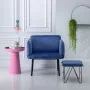 Sillón Tejido Sintético Azul Metal de BigBuy Home, Sillas - Ref: S8801794, Precio: 286,30 €, Descuento: %