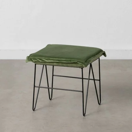 Pouffe Synthetic Fabric Metal 40 x 40 x 35 cm Light Green by BigBuy Home, Footstools - Ref: S8801796, Price: 59,65 €, Discoun...