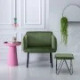 Pouffe Synthetic Fabric Metal 40 x 40 x 35 cm Light Green by BigBuy Home, Footstools - Ref: S8801796, Price: 59,65 €, Discoun...