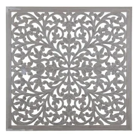 Decoração de Parede Cinzento 90 x 1 x 90 cm DMF de BigBuy Home, Frontões decorativos - Ref: S8801833, Preço: 79,09 €, Descont...