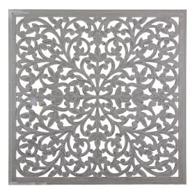 Wall Decoration Grey 90 x 1 x 90 cm DMF by BigBuy Home, Wall Pediments - Ref: S8801833, Price: 81,61 €, Discount: %