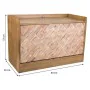 Banquette Alexandra House Living Marron Naturel Bois de paulownia Bois MDF 38 x 53 x 80 cm Range-chaussures de Alexandra Hous...