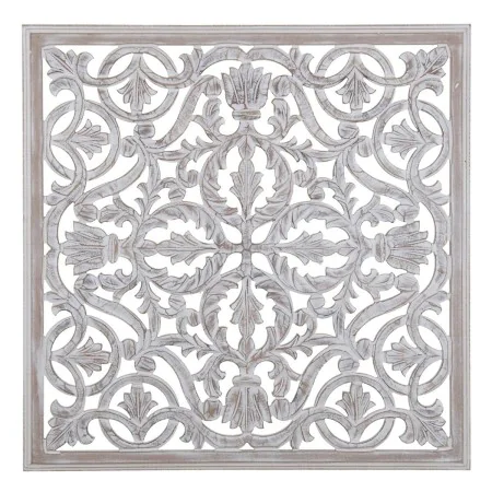 Décoration murale Blanc 90 x 1 x 90 cm DMF de BigBuy Home, Décorations murales - Réf : S8801835, Prix : 81,53 €, Remise : %