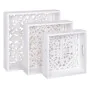 Bandeja de Aperitivos 39 x 39 x 9 cm Blanco 3 Piezas DMF de BigBuy Home, Platos y fuentes - Ref: S8801836, Precio: 55,12 €, D...