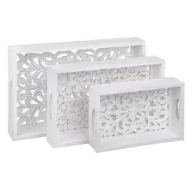 Vassoio per aperitivi Bianco 3 Pezzi DMF di BigBuy Home, Piatti e teglie - Rif: S8801839, Prezzo: 57,49 €, Sconto: %