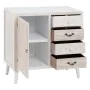 Hall Table with Drawers DUNE Natural White Fir wood 80 x 40 x 80 cm by BigBuy Home, Hallway Furniture Sets - Ref: S8801922, P...