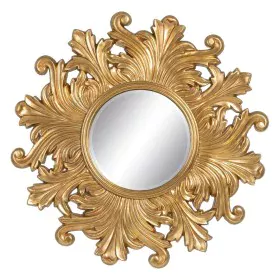 Miroir mural 114 x 4,5 x 114 cm Verre Doré Bois de BigBuy Home, Miroirs muraux - Réf : S8801984, Prix : 209,84 €, Remise : %