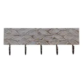 Bengaleiro de parede 45,5 x 7 x 15,5 cm Metal Madeira de BigBuy Home, Bengaleiros de parede - Ref: S8802040, Preço: 24,09 €, ...