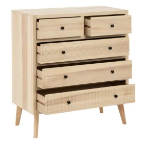 Cómoda MARIE 85 x 40 x 95 cm Natural Madeira DMF de BigBuy Home, Cómodas e camiseiros - Ref: S8802045, Preço: 405,14 €, Desco...