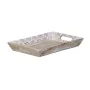 Vassoio per aperitivi 45,5 x 30,5 x 5,5 cm Bianco Legno di mango (2 Unità) di BigBuy Home, Piatti e teglie - Rif: S8802064, P...