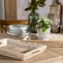 Snack tray 45,5 x 30,5 x 5,5 cm White Mango wood (2 Units) by BigBuy Home, Plates and dishes - Ref: S8802064, Price: 45,68 €,...