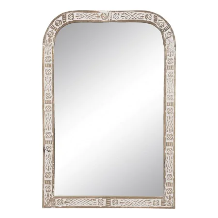 Wall mirror 51 x 3 x 76 cm Wood White by BigBuy Home, Wall-Mounted Mirrors - Ref: S8802095, Price: 148,91 €, Discount: %