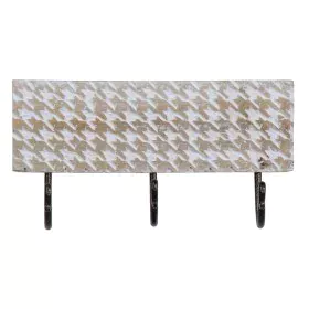 Bengaleiro de parede 30 x 7 x 16 cm Metal Madeira de BigBuy Home, Bengaleiros de parede - Ref: S8802098, Preço: 10,94 €, Desc...