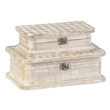 Decorative box 28 x 18 x 9,5 cm Mango wood (2 Units) by BigBuy Home, Boxes - Ref: S8802101, Price: 40,22 €, Discount: %