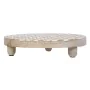 Cache-pot Blanc Bois de manguier 22,5 x 22,5 x 6 cm de BigBuy Home, Cache-pots - Réf : S8802102, Prix : 22,20 €, Remise : %