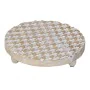 Cache-pot Blanc Bois de manguier 22,5 x 22,5 x 6 cm de BigBuy Home, Cache-pots - Réf : S8802102, Prix : 22,20 €, Remise : %