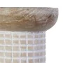 Bougeoir 10,5 x 10,5 x 25 cm Blanc Bois de manguier (3 Unités) de BigBuy Home, Bougeoirs et chandeliers - Réf : S8802109, Pri...