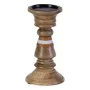 Candleholder Brown Mango wood 12 x 12 x 23 cm by BigBuy Home, Candelabras and candle holders - Ref: S8802135, Price: 17,41 €,...