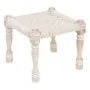 Banqueta 46 x 46 x 40 cm Madeira Corda Branco de BigBuy Home, Cadeiras - Ref: S8802137, Preço: 96,70 €, Desconto: %