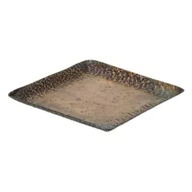 Vassoio per aperitivi 29 x 29 x 2,5 cm Alluminio Bronce di BigBuy Home, Piatti e teglie - Rif: S8802179, Prezzo: 23,50 €, Sco...