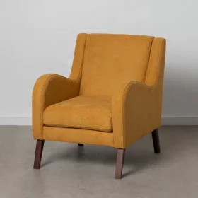 Armchair 70 x 82 x 88 cm Synthetic Fabric Wood Mustard by BigBuy Home, Chairs - Ref: S8802183, Price: 455,31 €, Discount: %