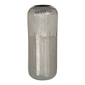 Vase Silver Aluminium 15 x 15 x 38 cm by BigBuy Home, Vases - Ref: S8802210, Price: 40,54 €, Discount: %