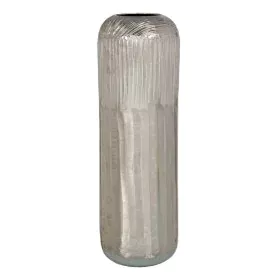 Vase 15 x 15 x 48 cm Argent Aluminium de BigBuy Home, Vases - Réf : S8802211, Prix : 51,97 €, Remise : %