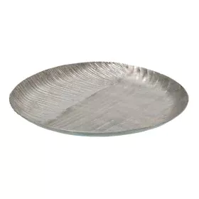 Centro de Mesa Plateado 34,5 x 34,5 x 3 cm de BigBuy Home, Adornos - Ref: S8802217, Precio: 26,37 €, Descuento: %