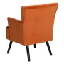 Armchair 63 x 50 x 83 cm Synthetic Fabric Wood Orange by BigBuy Home, Chairs - Ref: S8802224, Price: 174,75 €, Discount: %