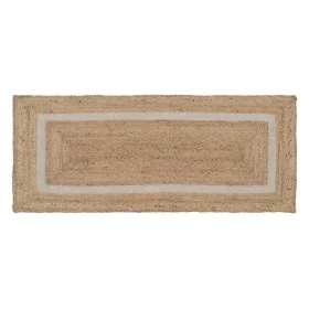 Alfombra Natural Blanco Yute 170 x 70 cm de BigBuy Home, Alfombras - Ref: S8802313, Precio: 54,09 €, Descuento: %