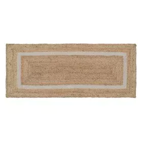 Tapete Natural Branco Juta 170 x 70 cm de BigBuy Home, Tapetes - Ref: S8802313, Preço: 54,09 €, Desconto: %