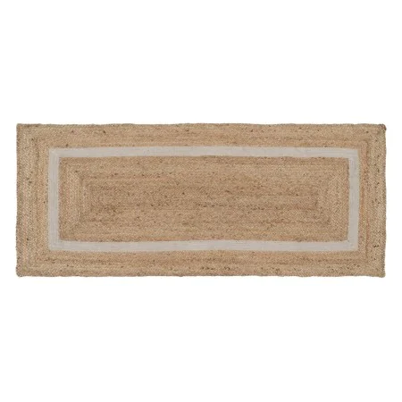 Tapete Natural Branco Juta 170 x 70 cm de BigBuy Home, Tapetes - Ref: S8802313, Preço: 54,52 €, Desconto: %