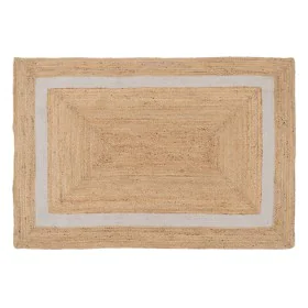 Tapis Naturel Blanc Jute 230 x 160 cm de BigBuy Home, Tapis - Réf : S8802314, Prix : 156,02 €, Remise : %