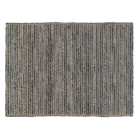 Alfombra 290 x 200 cm Natural Azul Algodón Yute de BigBuy Home, Alfombras - Ref: S8802318, Precio: 239,01 €, Descuento: %