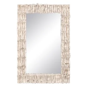 Miroir mural 60 x 8 x 90 cm bois de teck Blanc de BigBuy Home, Miroirs muraux - Réf : S8802350, Prix : 140,92 €, Remise : %