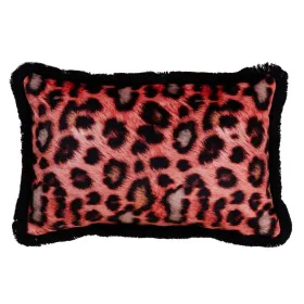 Cushion Orange Leopard 45 x 30 cm by BigBuy Home, Cushions - Ref: S8802352, Price: 30,69 €, Discount: %