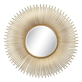 Wall mirror Golden Metal 80 x 6 x 80 cm by BigBuy Home, Wall-Mounted Mirrors - Ref: S8802376, Price: 218,59 €, Discount: %