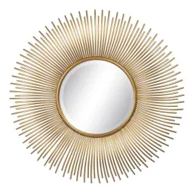 Espelho de parede Dourado Metal 80 x 6 x 80 cm de BigBuy Home, Espelhos de parede - Ref: S8802376, Preço: 209,84 €, Desconto: %