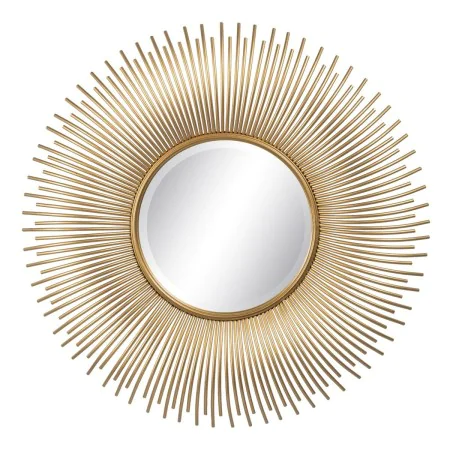 Wall mirror Golden Metal 80 x 6 x 80 cm by BigBuy Home, Wall-Mounted Mirrors - Ref: S8802376, Price: 209,84 €, Discount: %