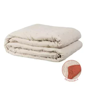 Colcha 230 x 280 cm Bege Vermelho Escuro de BigBuy Home, Cobertores e colchas - Ref: S8802386, Preço: 78,76 €, Desconto: %