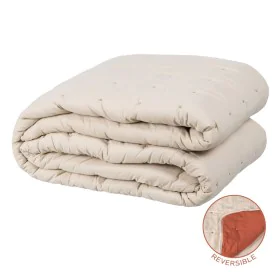 Colcha 270 x 280 cm Beige Rojo Oscuro de BigBuy Home, Mantas y colchas - Ref: S8802400, Precio: 92,36 €, Descuento: %