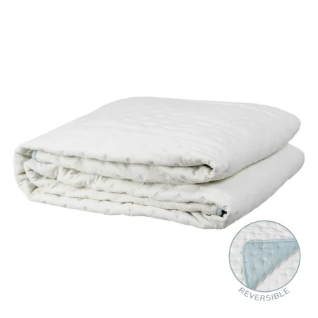 Colcha 230 x 280 cm Azul Creme de BigBuy Home, Cobertores e colchas - Ref: S8802402, Preço: 59,60 €, Desconto: %