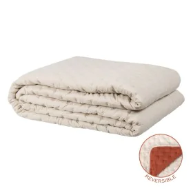 Bedspread (quilt) 230 x 280 cm Beige Dark Red by BigBuy Home, Blankets and bedcovers - Ref: S8802431, Price: 59,60 €, Discoun...