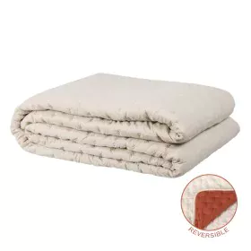 Colcha 230 x 280 cm Bege Vermelho Escuro de BigBuy Home, Cobertores e colchas - Ref: S8802431, Preço: 57,75 €, Desconto: %