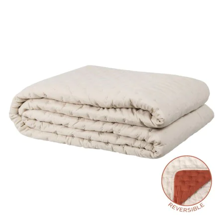 Colcha 230 x 280 cm Beige Rojo Oscuro de BigBuy Home, Mantas y colchas - Ref: S8802431, Precio: 57,75 €, Descuento: %