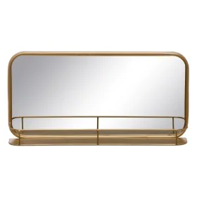 Miroir mural 55,5 x 10,5 x 28,5 cm Doré Métal de BigBuy Home, Miroirs muraux - Réf : S8802459, Prix : 42,22 €, Remise : %