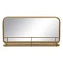 Miroir mural 55,5 x 10,5 x 28,5 cm Doré Métal de BigBuy Home, Miroirs muraux - Réf : S8802459, Prix : 40,52 €, Remise : %