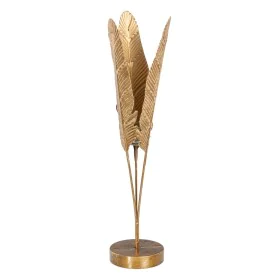 Bougeoir 15 x 15 x 58 cm Verre Doré Métal de BigBuy Home, Bougeoirs et chandeliers - Réf : S8802479, Prix : 36,48 €, Remise : %