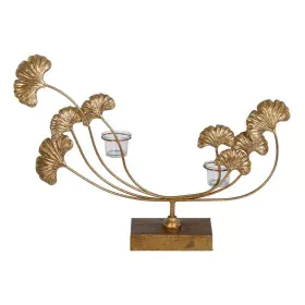 Candleholder 55 x 11 x 43 cm Crystal Golden Metal by BigBuy Home, Candelabras and candle holders - Ref: S8802480, Price: 59,3...